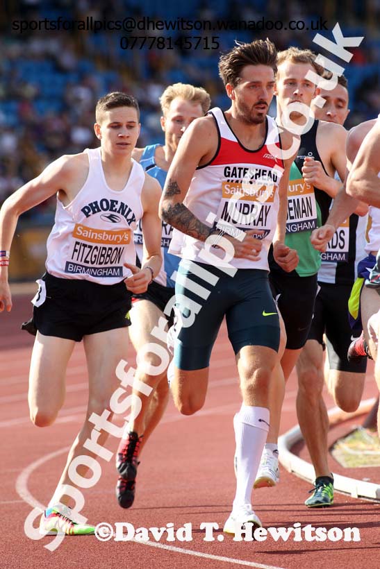 Mens 1500 metres, Sainsbury's British Champs, Alexander Stadium, Birmingham. Photo: David T. Hewitson/Sprts for All Pics
